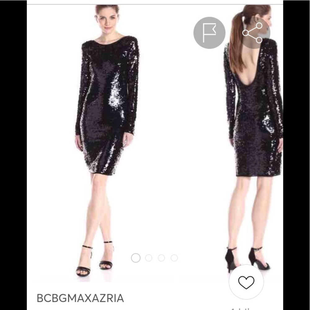 BCBGMAXAZRIA Black Seguin dress